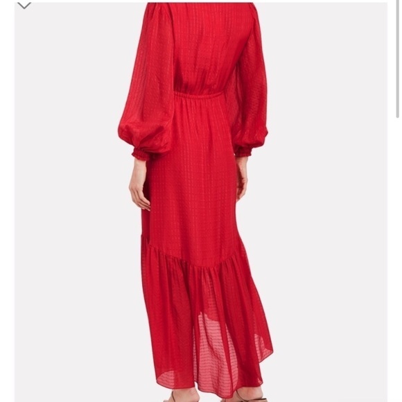 Intermix ‘Gianna’ maxi dress, red with gold thread, size P (small) - Picture 2 of 10